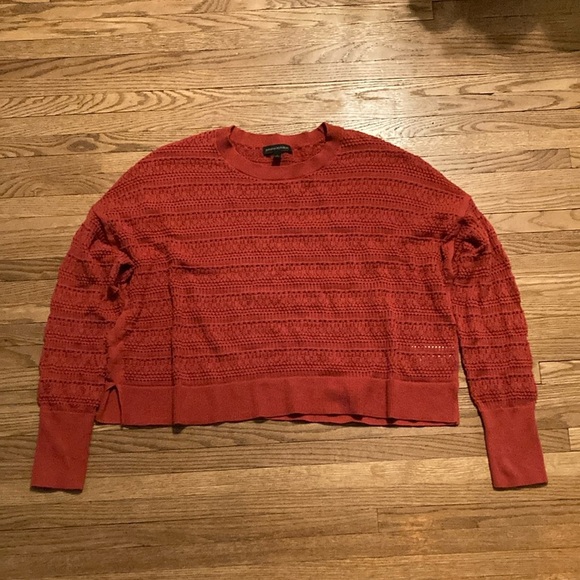 Banana Republic orange knit oversized sweater - Picture 1 of 6